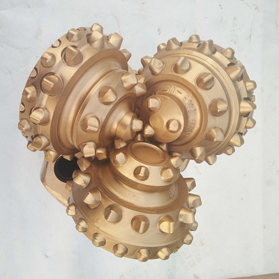 الذهبي TCI Tricone Bit ، Tricone Roller Bit للحجر الرملي / الدولوميت / الرخام